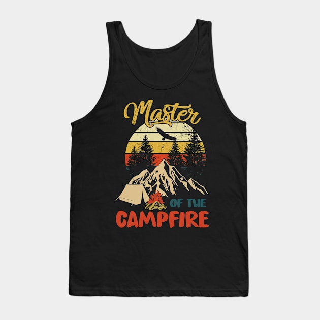 Master Of The Camfire Camping Vintage Tank Top by boltongayratbek